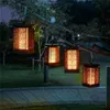 Hanging Solar Lantern Light Outdoor with realistic flickering flame led, permanent on all night, waterproof solar garden light for patio deck yard backyard