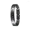 Bracelets à maillons Ikuinen Bracelet magnétique en tungstène anti-rayures pour femmes flèche Couple hommes santé énergie hématite