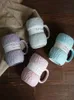 Gobelets 450 ML Coloré Laine Céramique Tasses avec Poignée Café Lait Thé Mignon Tasses Bureau À Domicile Drinkware Tasses Petit Déjeuner Tasse Couple Cadeaux 230625