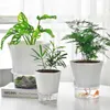 Jardinières Pots Fleur Plante Pot Auto Arrosage Planteur Transparent Plantation Pot De Fleur Bassin De Stockage D'eau Stock Jardin Décor À La Maison R230621