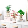 Plantenbakken Potten Nordic Planten Hydrocultuur Bloem Kristal Decoratie Accessoires Voor Thuis Kamer Decor Minimalistisch Transparant Glas