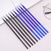 100 pz/lotto 0.5mm Penna Gel Magica Cancellabile Refill Rod Set Blu Inchiostro Nero Shool Lavabile Maniglia Scrittura Cancelleria Ufficio Scuola