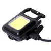 Mini LED Tragbare Schlüsselanhänger Taschenlampe Multifunktions COB Arbeitslicht USB Aufladbare Starke Magnet Outdoor Camping Laterne