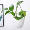 Planters Pots Creative Wall Hanging Flower Plant Pots Succulent Flower Pot Flower Basket White Ceramic Garden Decoration planters R230621