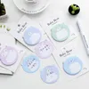 Notes 24 Pcs Korean Version of Creative Cartoon Animal Baby Bear Sticky Note Can Tear Message Post N Times Post Note Book 230625