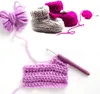 Autres Arts et Métiers TLKKUE Ensemble de Crochets à Crochet Outils de Tricot pour Fil de Laine Fil Écharpe Gants Pull LargeEye Blunt avec Sac 230625