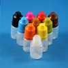 100 шт. 5 мл (1/6 унции) пластиковые бутылки-капельницы с защитой от детей колпачки советы LDPE для жидкости для электронных сигарет 5 мл Tcvli