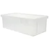 Plates Bread Storage Box Clear Fridge Fruit Canister Container Lid Fresh Keep Holder Sealed Plastic Kitchen Supply Bins