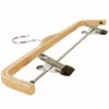 Hangers Racks 10 Pack Solid Finish Wooden Trousers Skirt With Anti Rust Clips Coat Clothes 230625