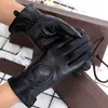 100% sheepskin gloves and wool touch screen rabbit skin cold resistant warm five-finger gloves