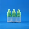 100 Stück 5 ml (1/6 oz) Kunststoff-Tropfflaschen, manipulationssichere Kappen, Spitzen, LDPE, Best E Vapor Cig Liquid Dragn