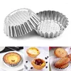 Stampi da forno Crostata antiaderente Stampo in acciaio inossidabile Torta torta Cupcake Tartelletta all'uovo