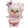 Juegos de regalo Kawaii Kuromi Accesorios de felpa para muñeca de 20 cm Anime Dibujos animados Falda Capucha Calcetines Traje Diy Ropa de muñeca de peluche Juguetes de regalo para niños 230625