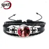 Lien Bracelets Démon Couche Bracelet En Cuir Anime Hommes Femmes Fans Multicouche Réglable Chaîne Bijoux Accessoires Cadeau En Gros Pour Les Amis