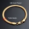 Bangle Snake Chain Link Bracelet Male Wholesale Braslet Gold Color Stainless Steel Bracelets for Men Women Punk Jewelry Gift 230626