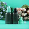 Big Sale 10 ML 100 Pcs LDPE BLACK Color Plastic Dropper Bottles With Tamper Proof Caps & Tips Safe Vapor Squeeze thin nipple Rcxmr