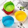 New Pizza Chicken Basket Mat Silicone AirFryer Pot Air Fryers Oven Baking Tray Fried Square Round Replacemen Grill Pan Accessories