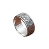 Cluster Rings S925 Real Silver Ring For Men And Women Buddhist Eight Treasures Auspicious Thai Personality Can Turn