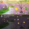 Solar Butterfly Lights 6/8/10 Led Garden Lawn Lamp Outdoor Waterproof Swaying Light For Courtyard Patio Pathway Decoration