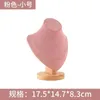 Jewelry Stand Velvet Jewelry Necklace Model Bust Show Exhibitor Display Pendants Mannequin Stand Organizer Pink 230626