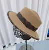 Printemps été nouvelle ceinture presbytérienne haut plat chapeau de paille à larges bords chapeau de soleil chapeau de soleil chapeau de plage ins vent décontracté