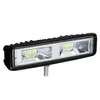 LED-stångljusremsa 16LED-strålkastare 15 cm Cool White Bright 12-24V för Auto Motorcykel Truck Tractor Trailer Outdoor 48W LED Work Light Spotlight Light Black Black