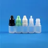 100 Pcs 5 ml (1/6 oz) Plastic Dropper Bottles Tamper Proof Caps & Tips LDPE Best E Vapor Cig Liquid Ligif