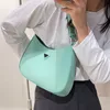 Designer-Tasche, luxuriöse Damen-Umhängetaschen, modische Retro-Halbmond-Handtasche, einfarbig, große Einkaufstasche, hochwertiges PU-Material, verstellbarer Schultergurt