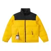 Men's puffer jacket coat down jackets co-branded design fashion north parker winter women's outdoor casual warm and fluffy clothes for couplesstreet size m to xxl