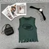 Damestanks Camis Designer Preppy Luxury Dames Top Vest over een socialitische feest gebreide trui nichemerk Cashmere DE1L