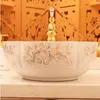 Europe Vintage Style Ceramic Sinks Counter Top Wash Basin Bathroom Sink ceramic bowl wash basinhigh quatity Riube