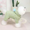 Dog Apparel Pretty Pet Teddy Coat Clothes Soft Windproof Four Leggings Jumpsuit