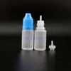 100 PCS 8 ml LDPE CHILD SAFE Plastic Dropperボトルを備えた子供耐性キャップ付きのヒント長い乳首MBPPEを絞る
