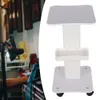 Storage Holders Racks Convient Beauty Equipment Cart White Desktop Rolling Trolley Small Bubble with Handle Tray Brake 230625