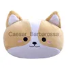 Travesseiro Bonito Corgi Shiba Inu Car Neck Cartoon Head Encosto de Cabeça Almofada de Viagem Cinto de Segurança Almofadas de Ombro Capas Capa de Espelho Retrovisor x0626 x0625