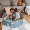 Baby Rail Let's Make Foldable Dry Pool Baby Indoor Ocean Ball Pit Playpen Children Ball Pool Playground Toys Portable Kids Birthday Gift 230625