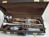 Najlepsza jakość trąbka Oryginalna srebrna platowana złoto Key LT180S-72 BB Profesjonalny trąbka Bell Top Musical Instruments Brass