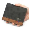Роскошный бренд мини -кошелек новый мужчина короткая крупная мощность много картовая слот банкнота Zero Pu прямое продажа кошельки с подлинной кожей