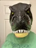 Máscaras de fiesta Máscara de dinosaurio mejorada Ojos brillantes Sonido rugiente Tyrannosaurus Rex Máscara Halloween Niños Dinosaurio Juguete Regalos Cosplay Props 230625