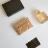 Newest Women Card Holder Coin Purse Short Wallet Key Pouch Bag Multicolor Fashion Thin Leather Handbag Clutch Purse Luxury Designers Plain Lattice Porte Carte