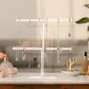 Jewelry Pouches Stand Necklace Holder Display And Bracelet Hanging Organizer Clear Tower