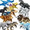 48 유형 큰 크기 쥬라기 세계 공원 공룡 피규어 벽돌 빌딩 블록 조립 장난감 티라노사우루스 렉스 어린이 선물