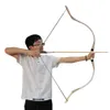 Arc Flèche Huntingdoor 30-70lbs Mongol Chasse Arc Traditionnel Longbow Vache En Cuir Arc Classique En Bois pour Tir À L'arc SportsHKD230626