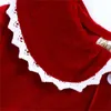 メンズスリープウェア2023レッドクリスマスの男の子の女の子ウォームファミリーパジャマセットキッズマッチパジャマの子供ドレス服幼児PJS