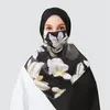 Hijab Copri viso Hijab Set Velo floreale Niqab Burka Hijab Islam Modestia 2 strati Amira Hoofddoek Ramadan Donne arabe musulmane 230626