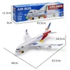 Aircraft Modle A380 Aircraft Large 16.9 '' Long Electric Model Airplane Toy con suoni e luci Giocattoli per bambini Kids Airbus Toys Boys Car 230626