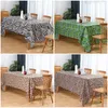 Table Cloth 1PC Jungle Animal Disposable Tablecloth Plastic Safari Happy Birthday Party Decoration Supplies Covers