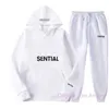 Survêtements pour hommes Mens Femmes Survêtement Mode Ess Sweatsuit Hommes Deux Pièces 22 Couleurs Pantalon Hiphop Mâle Streetwear Femmes Lettre Imprimer Costumes 2 Pièces