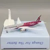 Oggetti decorativi Figurine Metallo in lega AIR QATAR Airways Boeing 777 B777 Modello di aeroplano Diecast Air Plane Aircraft w Wheels Landing Gears 20cm 230625