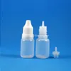 100 Sets 10 ml Kunststoff-Tropfflaschen, Manipulationsnachweiskappe, lange, dünne Nadelspitze, Düse für E-Liquid-Drop-Dampf, E-Liquide 10 ml Jwdme